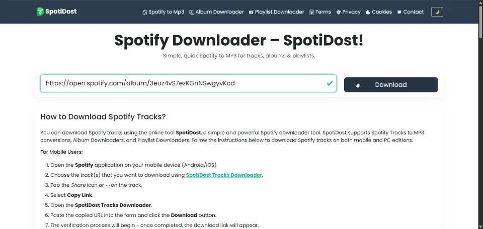 Ù„ÛŒÙ†Ú© Ù¾Ù‡ SpotiDost Ú©Û Ù¾ÛŒØ³Ù¼ Ú©Ú“Ø¦