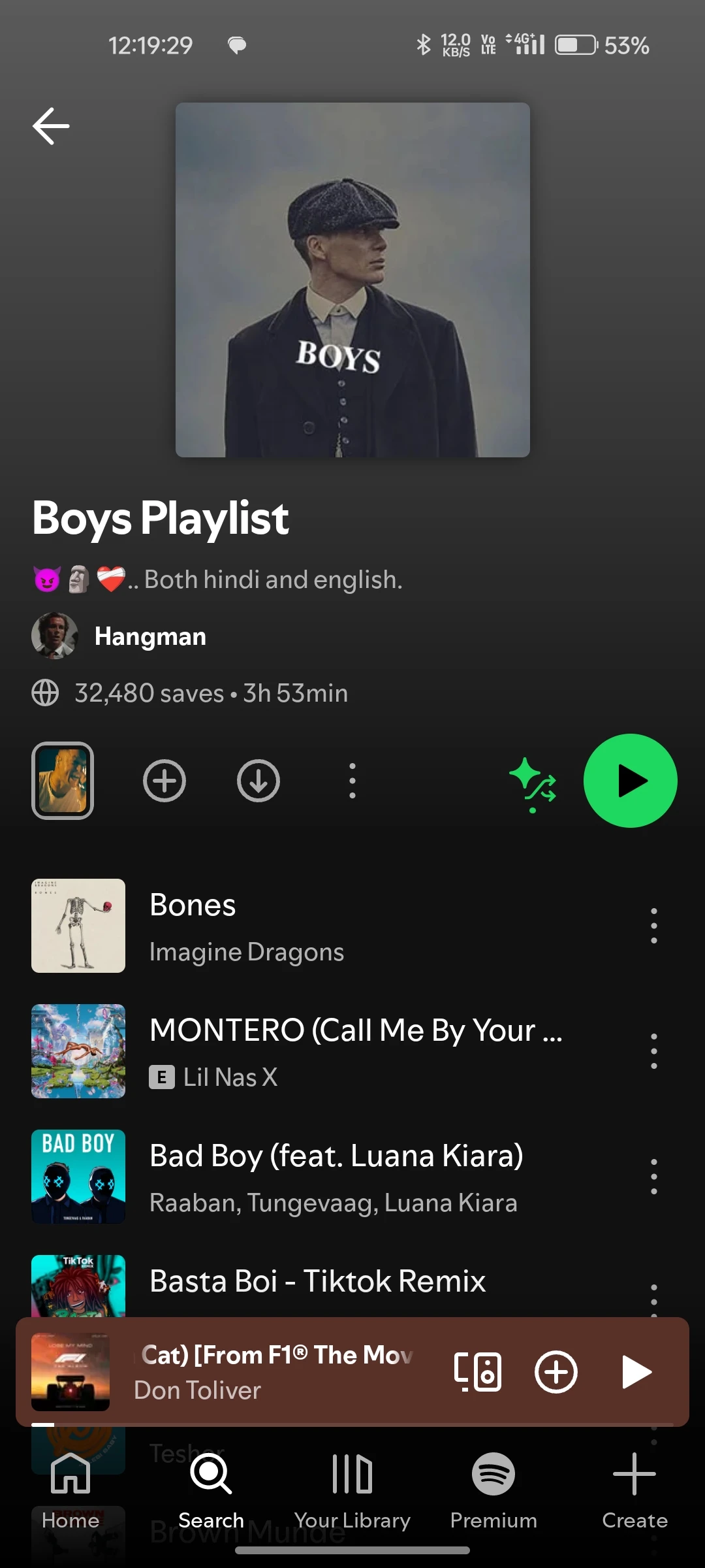 Choose Spotify Playlist