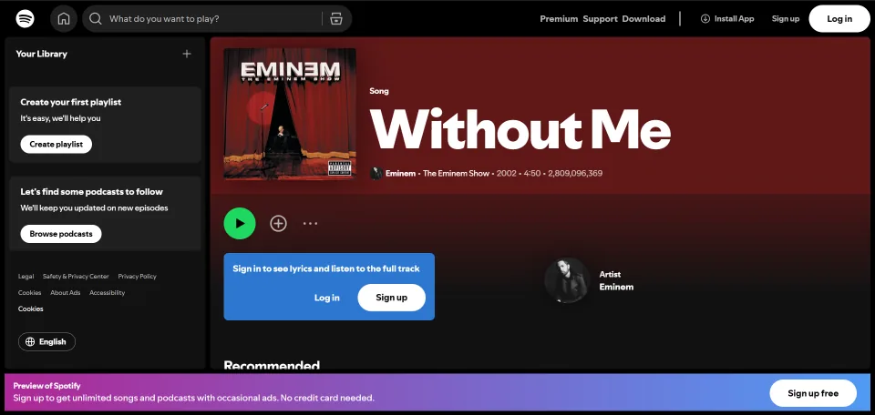 Copy from Spotify on desktop