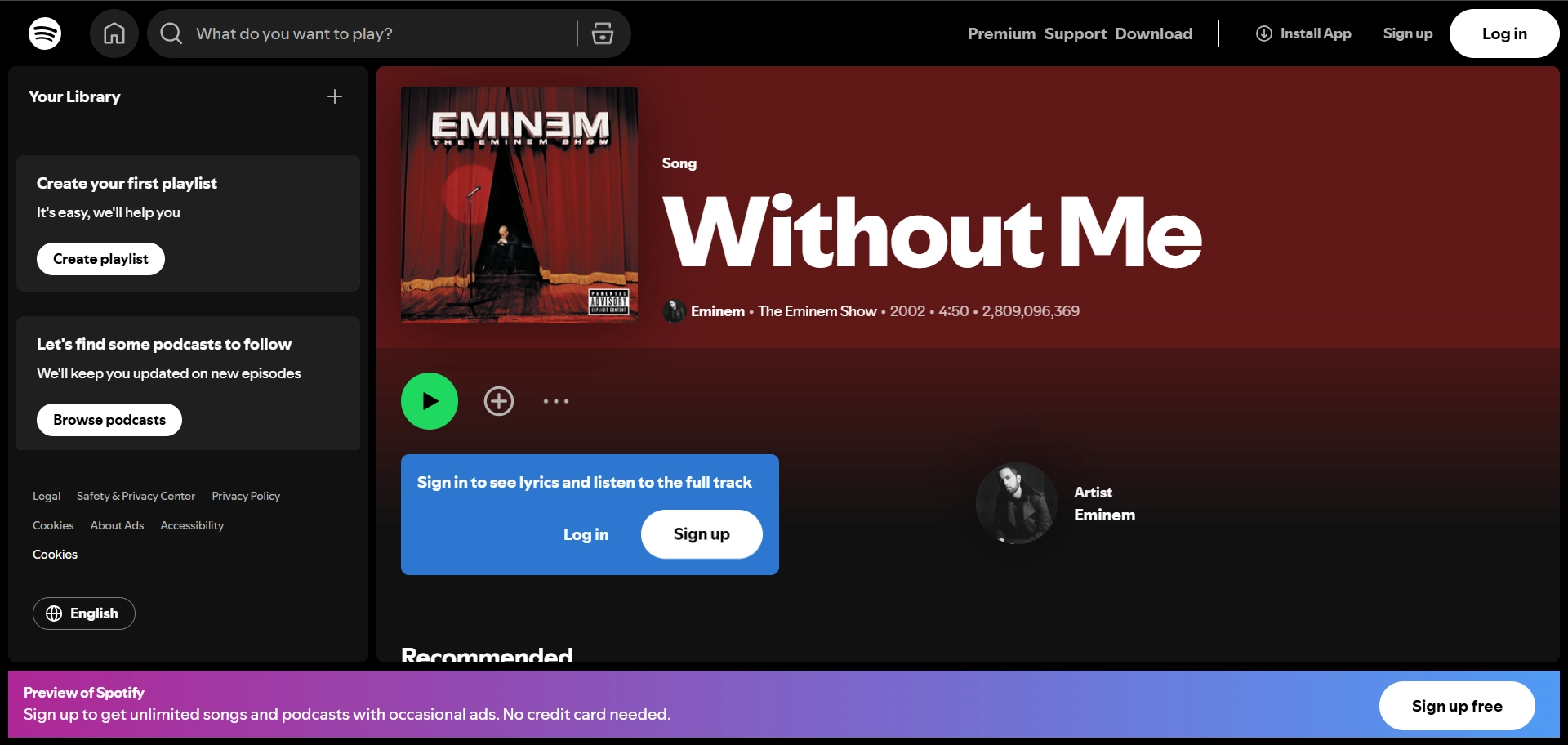 Search Spotify Track